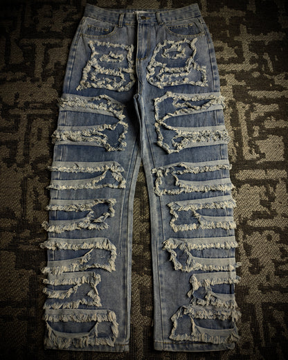 In the Attic Frayed Layer Denim