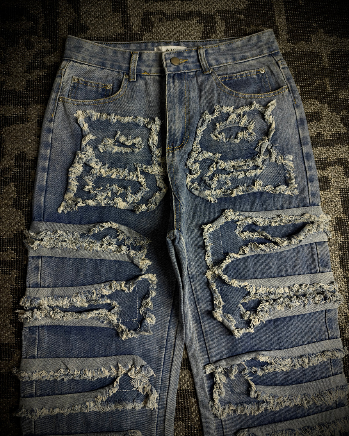In the Attic Frayed Layer Denim
