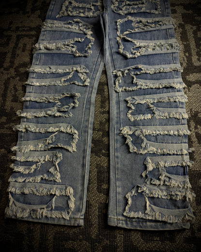 In the Attic Frayed Layer Denim