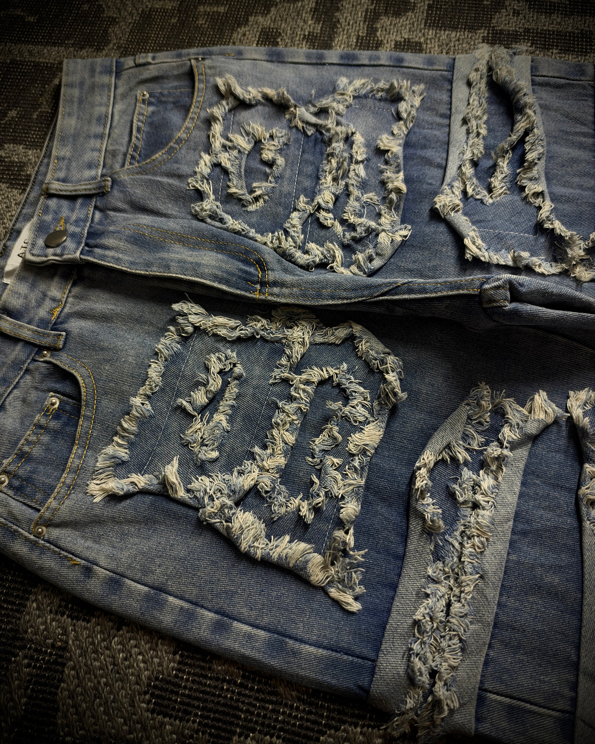 In the Attic Frayed Layer Denim