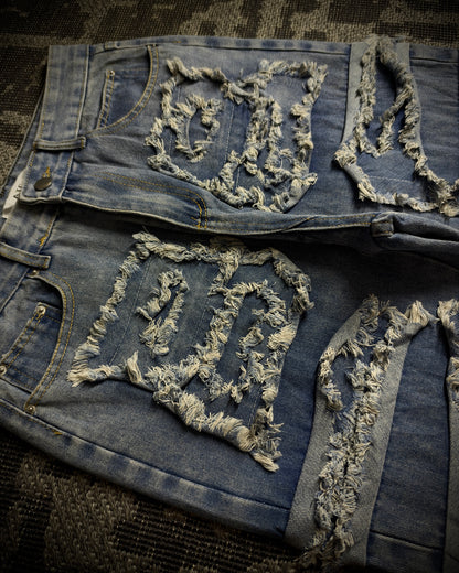In the Attic Frayed Layer Denim