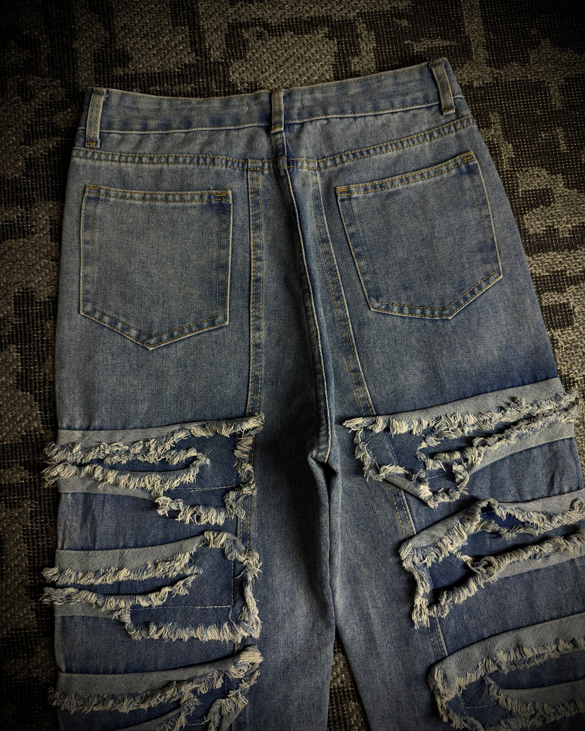 In the Attic Frayed Layer Denim