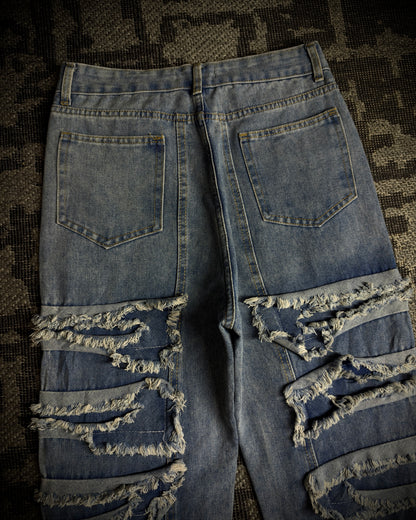In the Attic Frayed Layer Denim