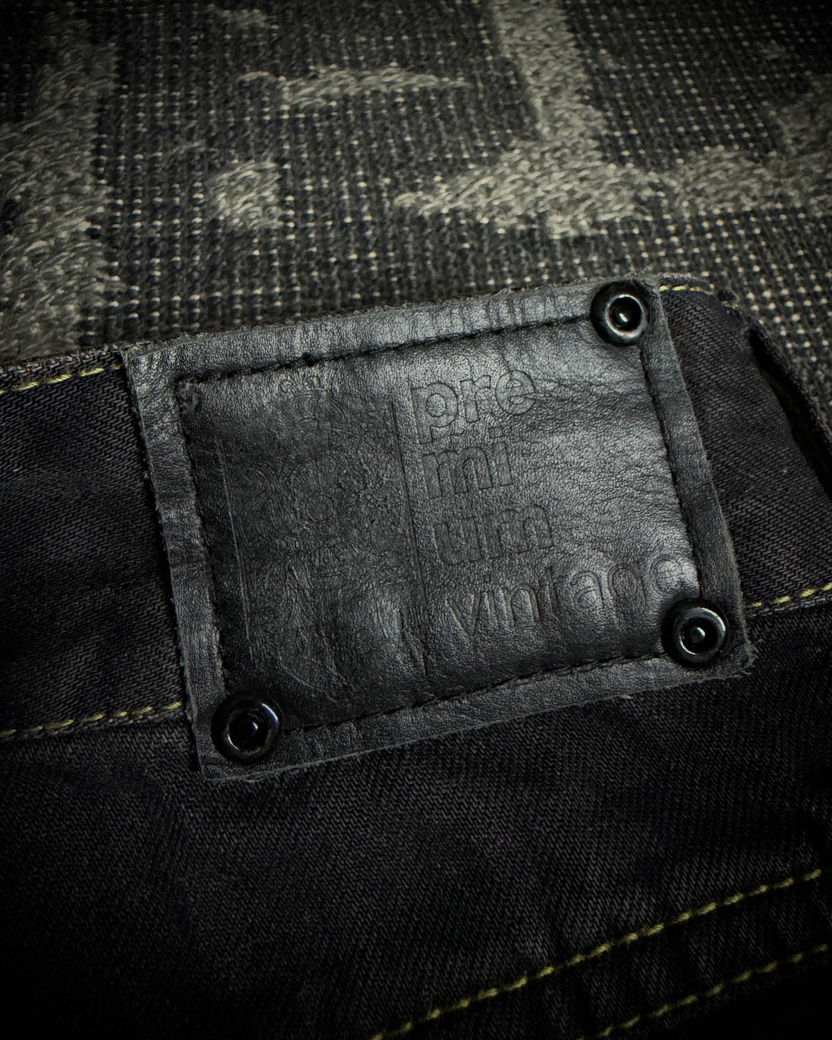 Premium Vintage Whiskered Multi Zip Bootcut Denim