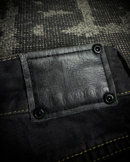 Premium Vintage Whiskered Multi Zip Bootcut Denim
