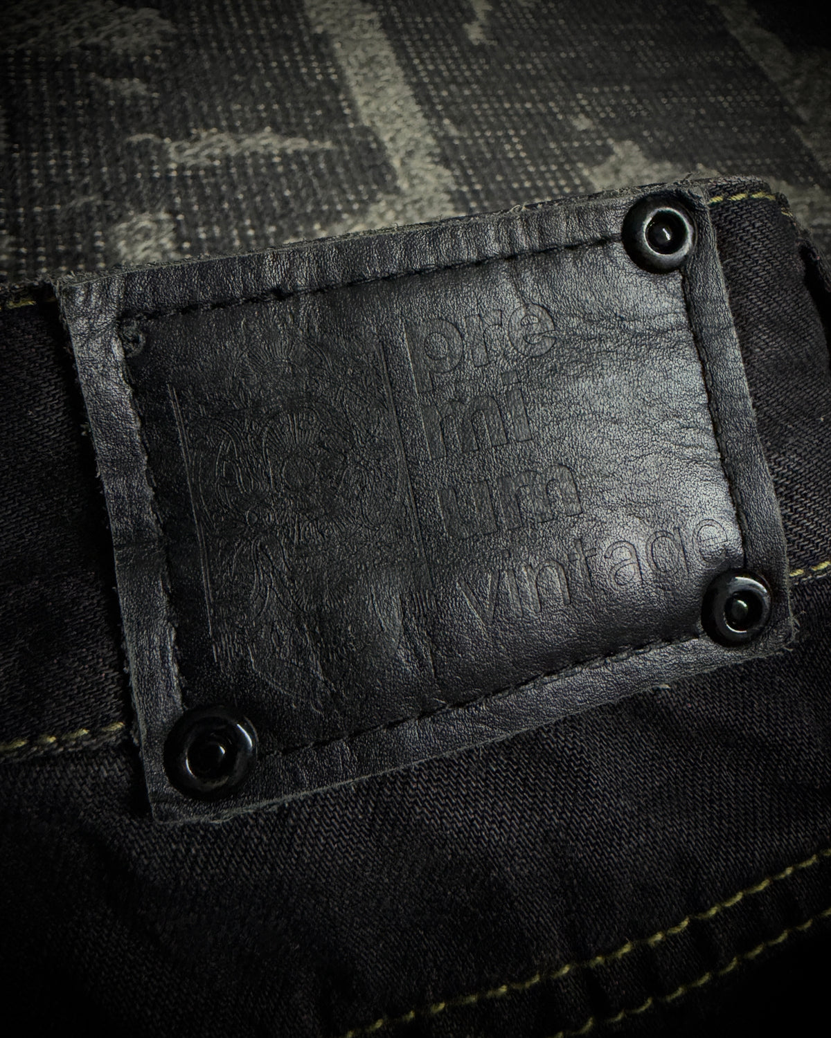 Premium Vintage Whiskered Multi Zip Bootcut Denim