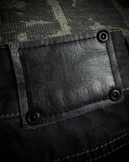 Premium Vintage Whiskered Multi Zip Bootcut Denim