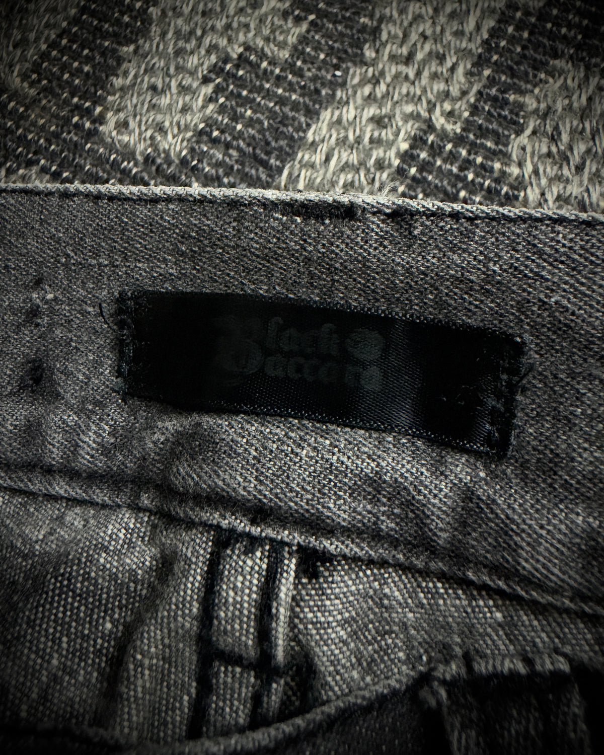 Black Baccara Multi Zip Flared Jeans
