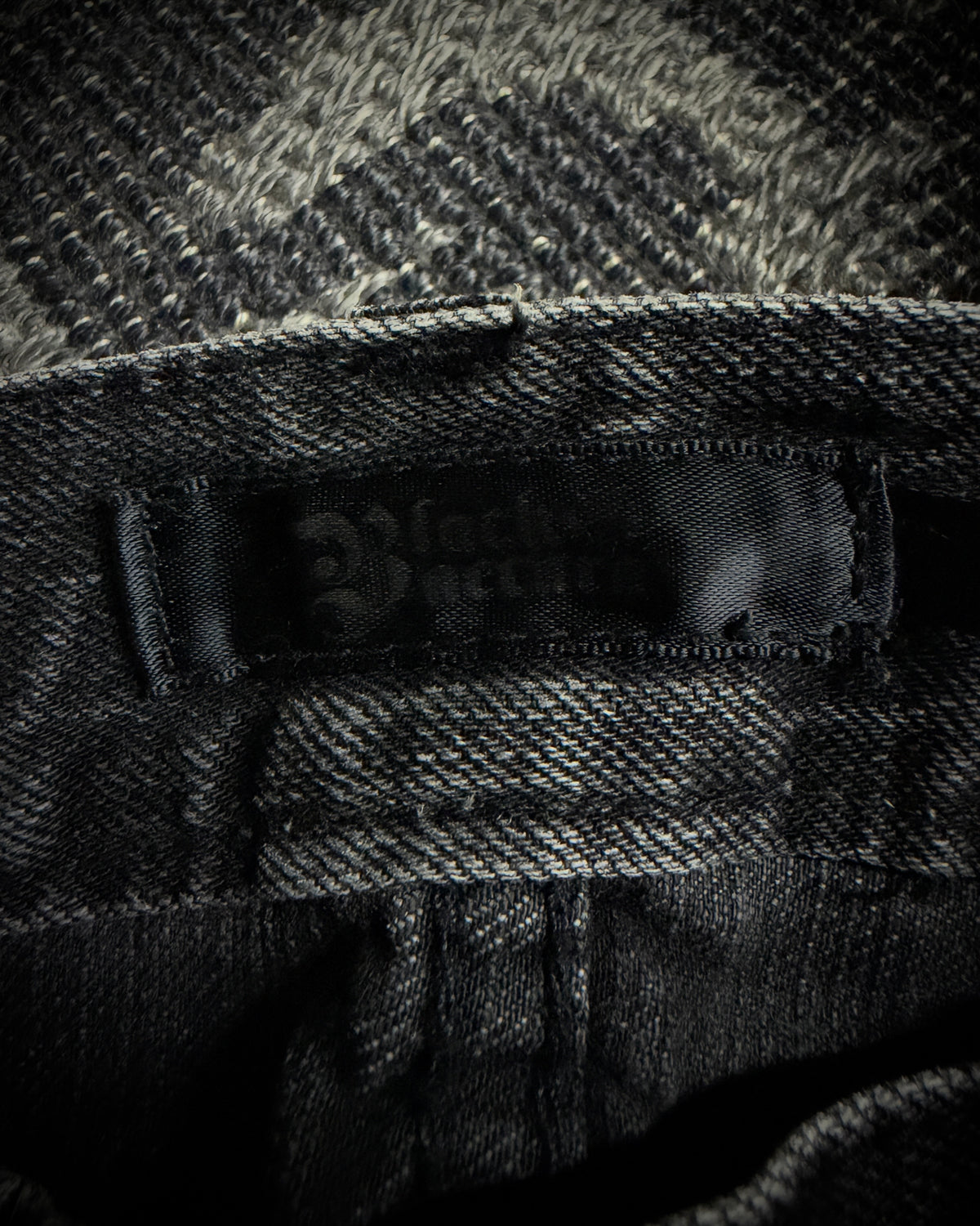 Black Baccara Whisker Fade Bootcut Jeans