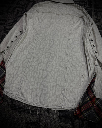 LGB Tonal Leopard Jacquard Flare Shirt