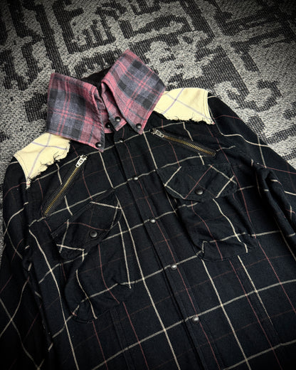 LGB Patchwork Asymmetric Flare Shirt