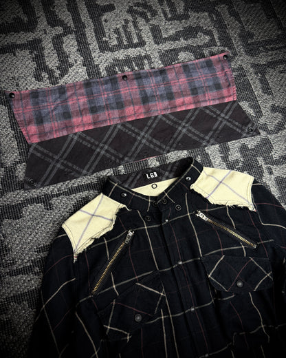 LGB Patchwork Asymmetric Flare Shirt