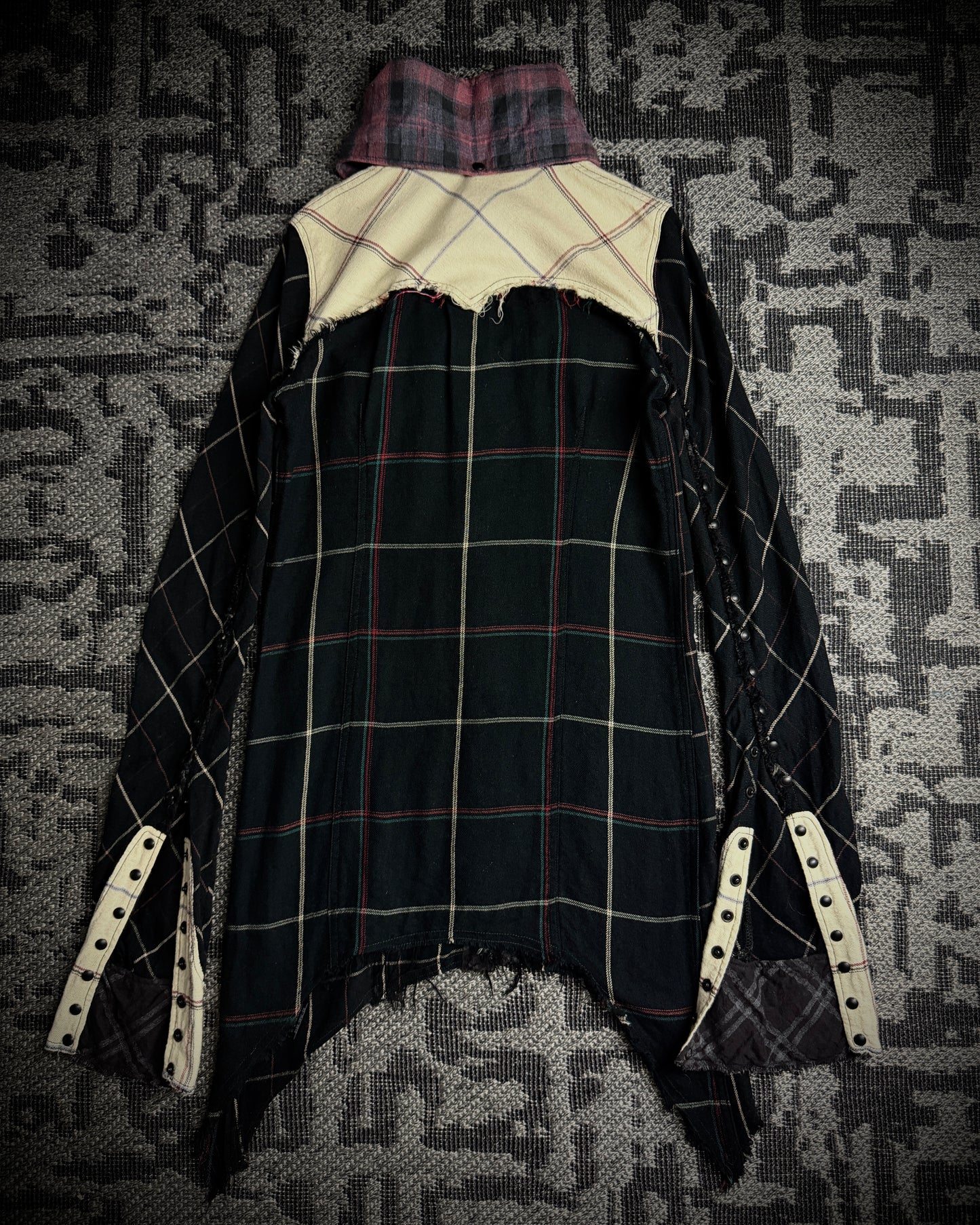 LGB Patchwork Asymmetric Flare Shirt