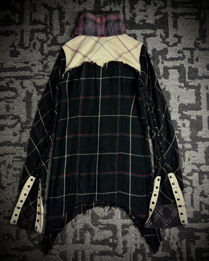 LGB Patchwork Asymmetric Flare Shirt