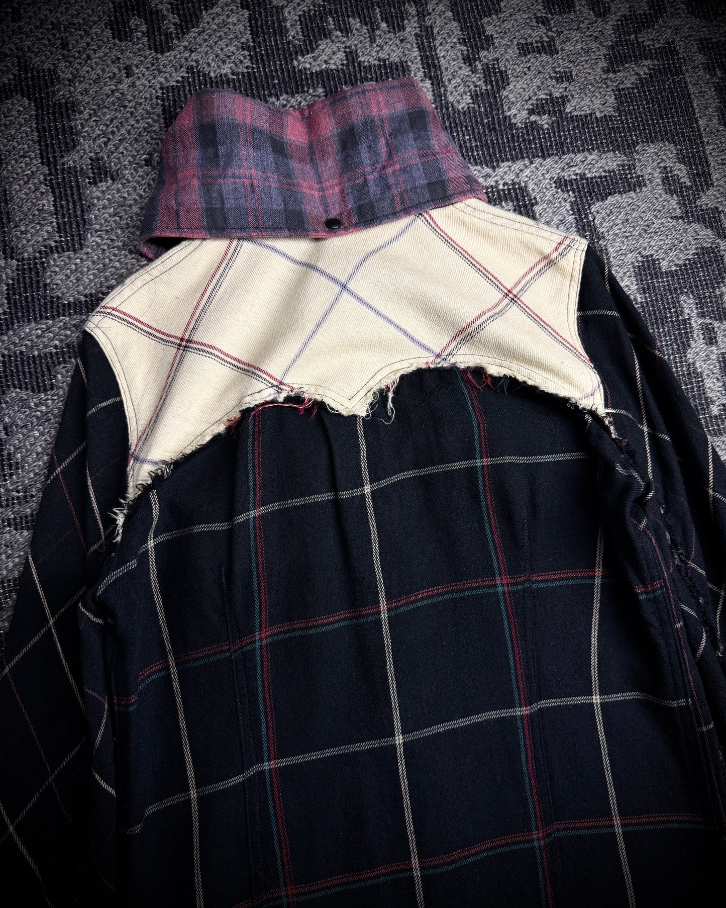 LGB Patchwork Asymmetric Flare Shirt