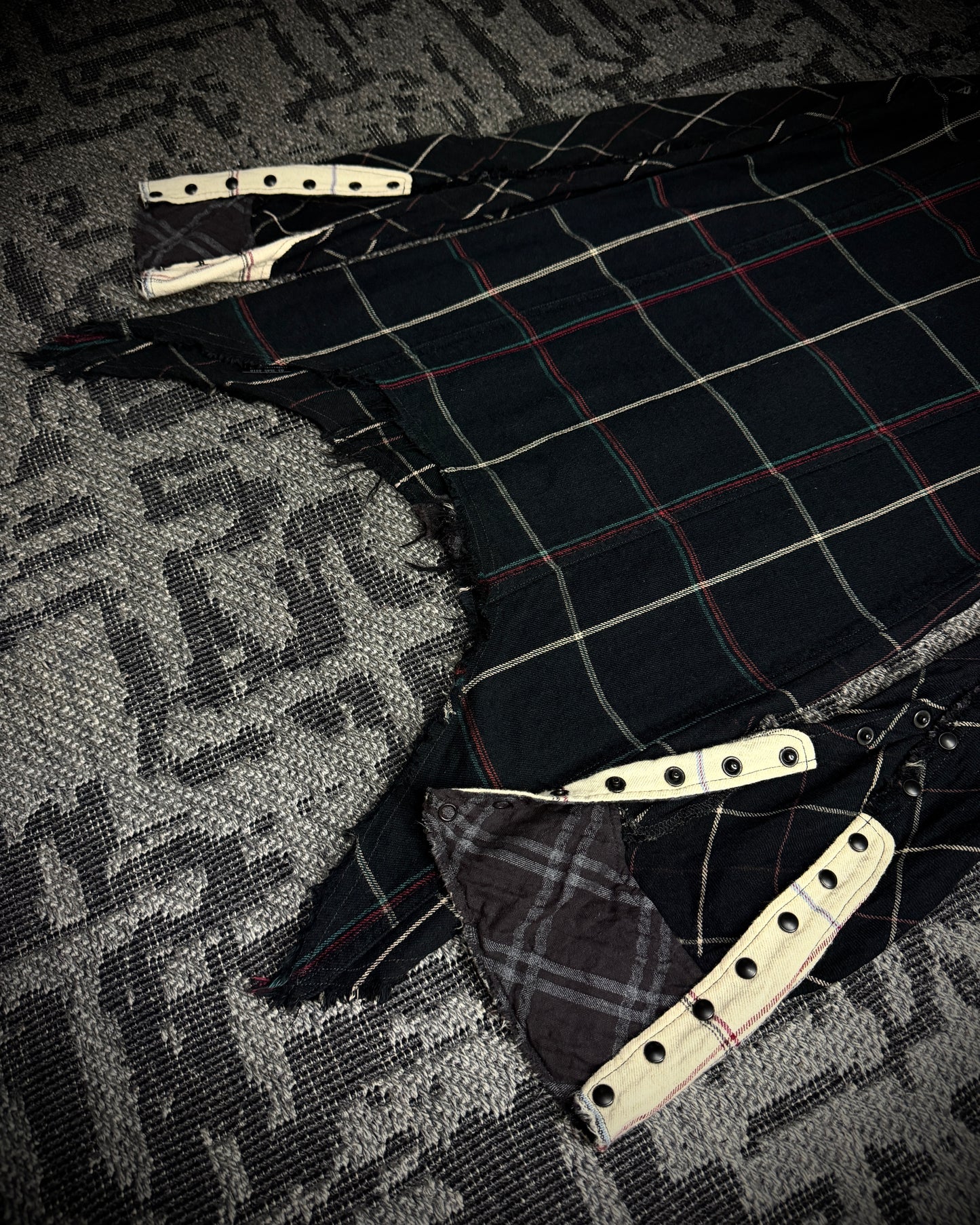 LGB Patchwork Asymmetric Flare Shirt