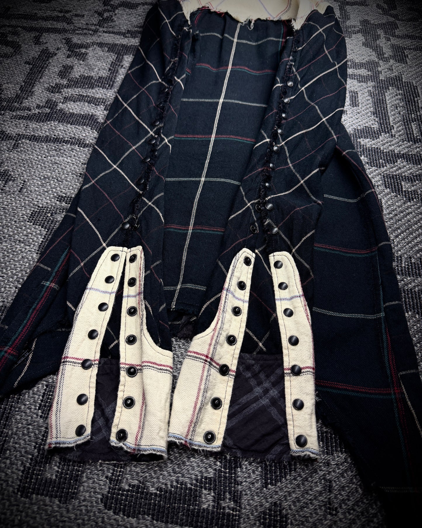 LGB Patchwork Asymmetric Flare Shirt