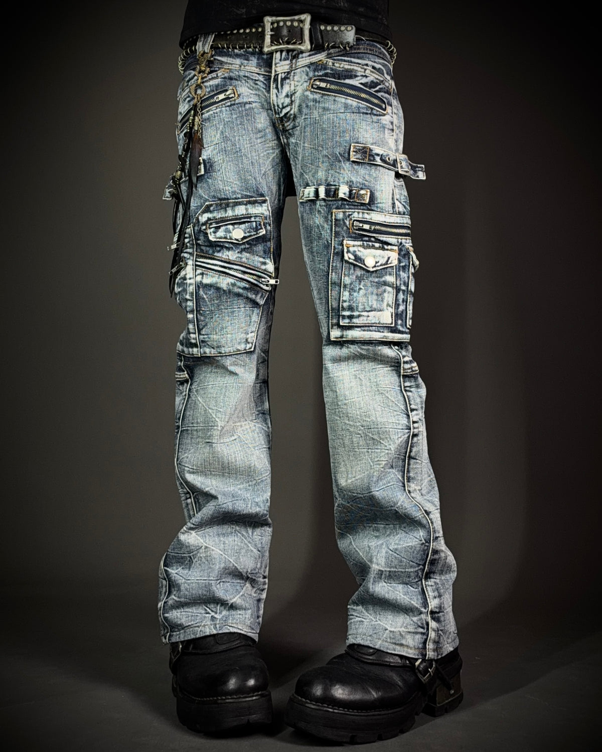 Semantic Design Gimmick Cargo Bootcut Denim