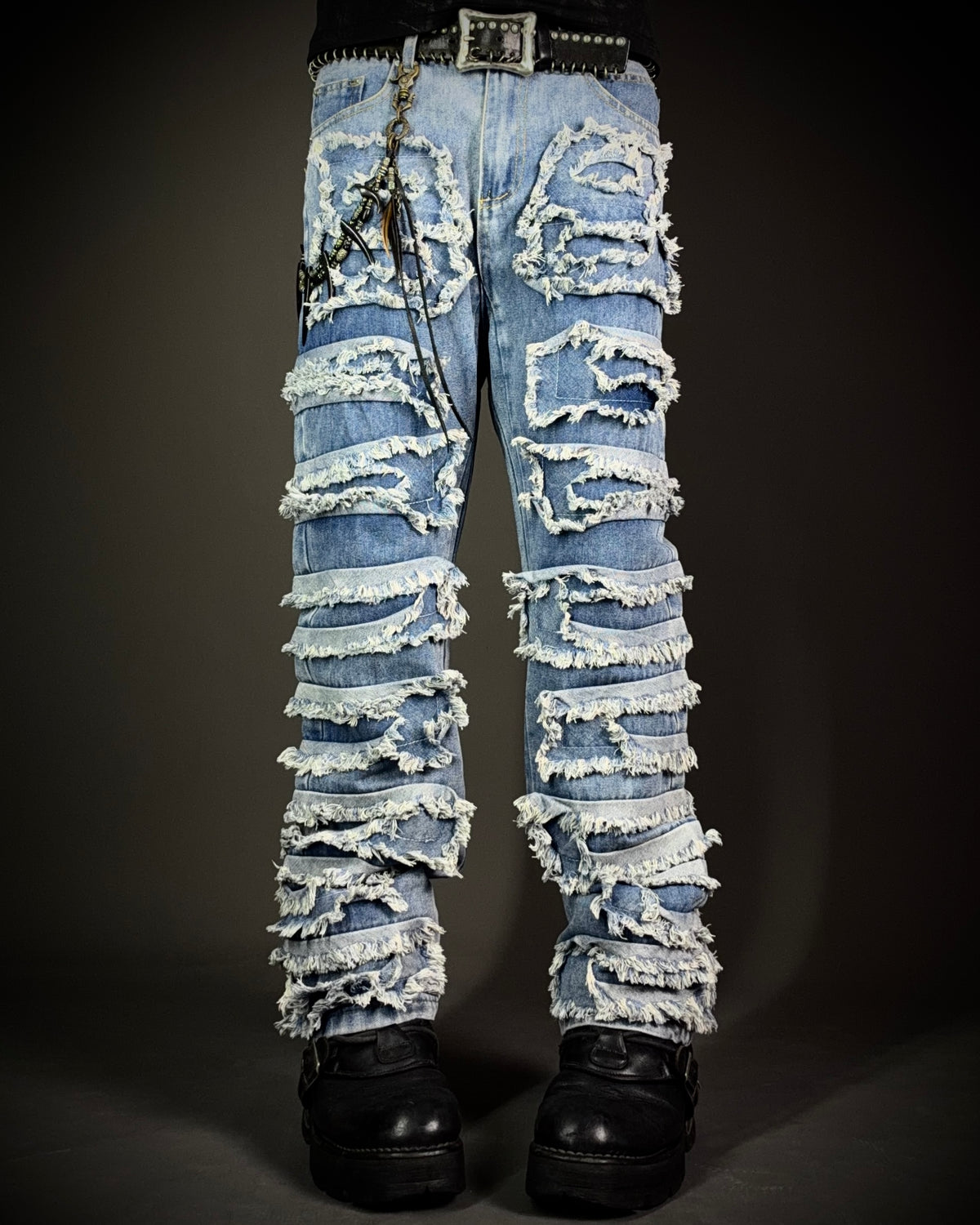 In the Attic Frayed Layer Denim