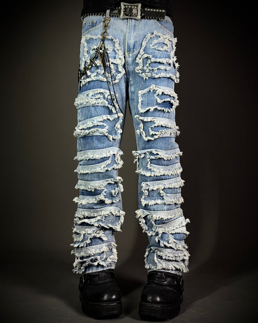 In the Attic Frayed Layer Denim