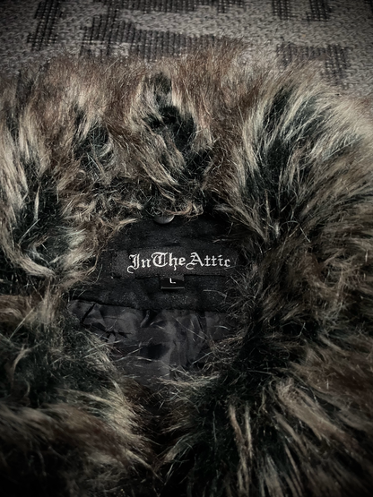 In the attic Black Gold Fur Jacket