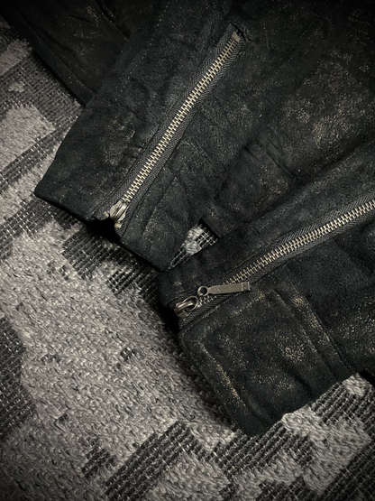 In the attic Black Gold Fur Jacket