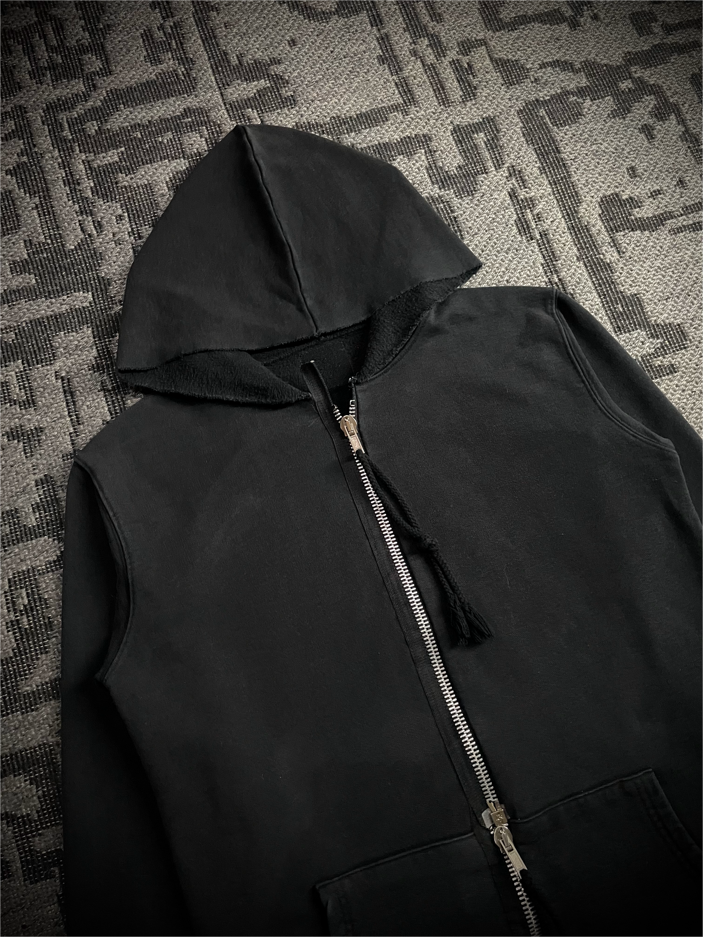 SLAB By Rick Owens Double Zipper Hoodie