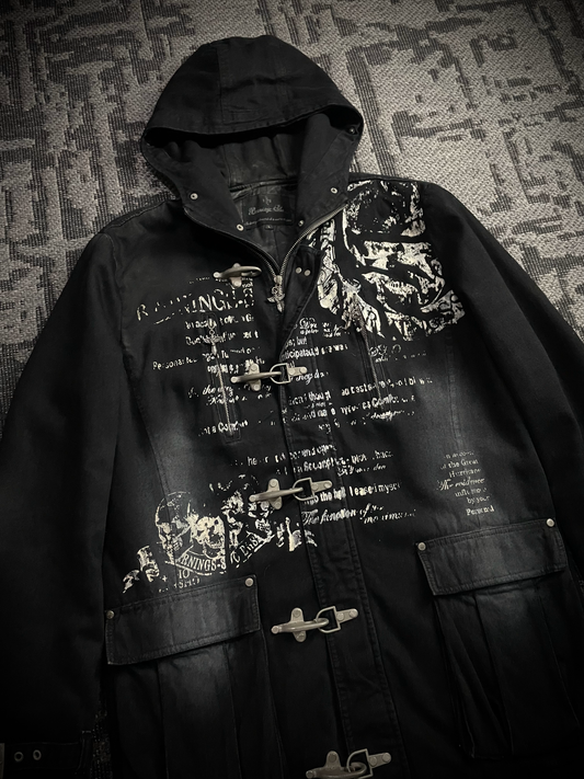 Bernings Sho Poem Seditionaries Buckle Denim Hoodie Jacket