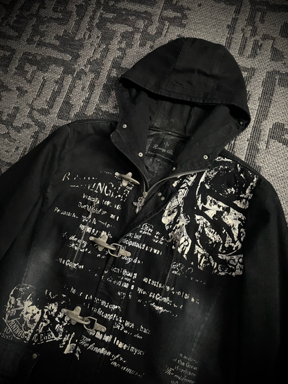 Bernings Sho Poem Seditionaries Buckle Denim Hoodie Jacket