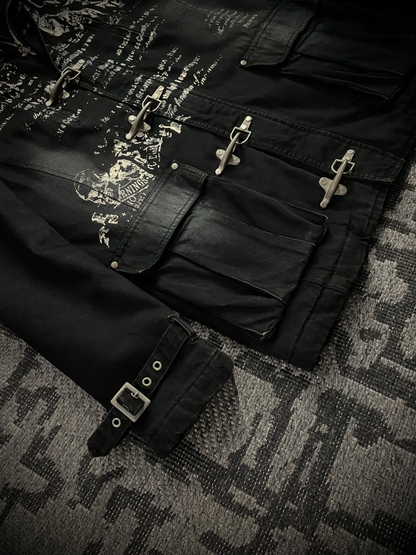 Bernings Sho Poem Seditionaries Buckle Denim Hoodie Jacket