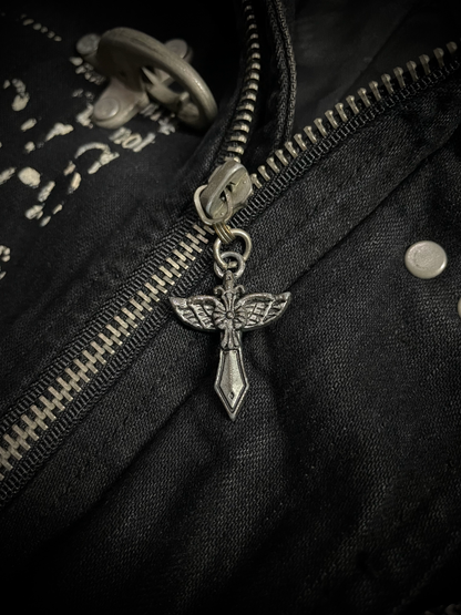 Bernings Sho Poem Seditionaries Buckle Denim Hoodie Jacket