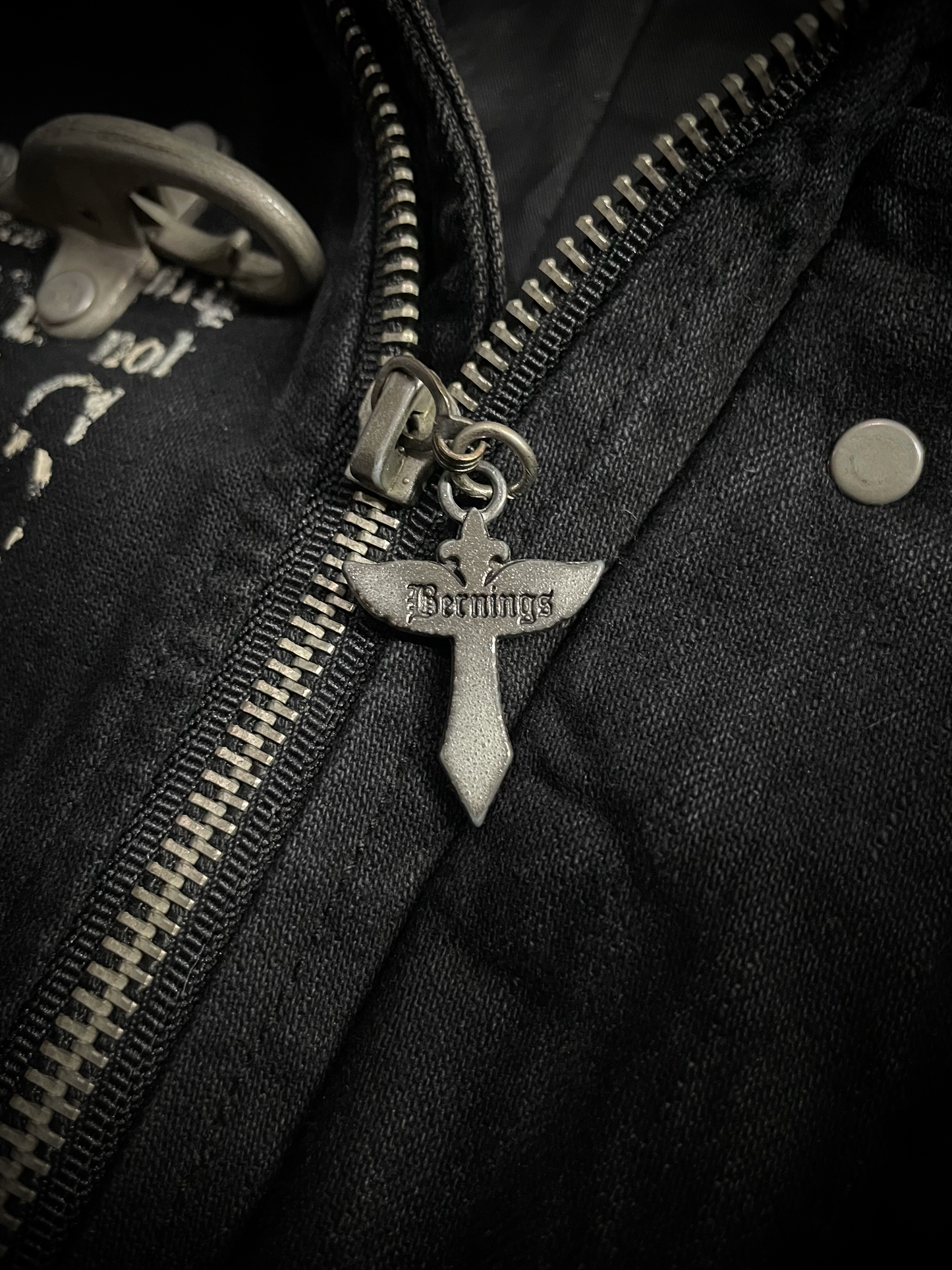 Bernings Sho Poem Seditionaries Buckle Denim Hoodie Jacket