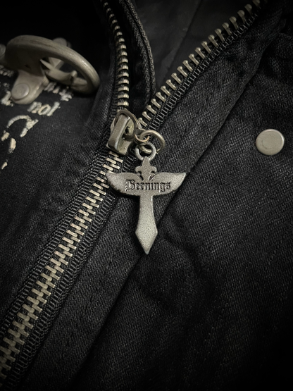 Bernings Sho Poem Seditionaries Buckle Denim Hoodie Jacket