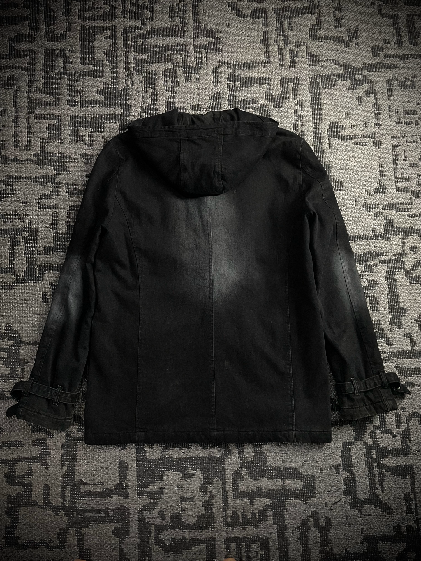 Bernings Sho Poem Seditionaries Buckle Denim Hoodie Jacket