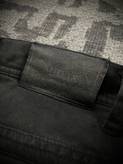 Midas Cargo Black Multi Zip Destroy Pants