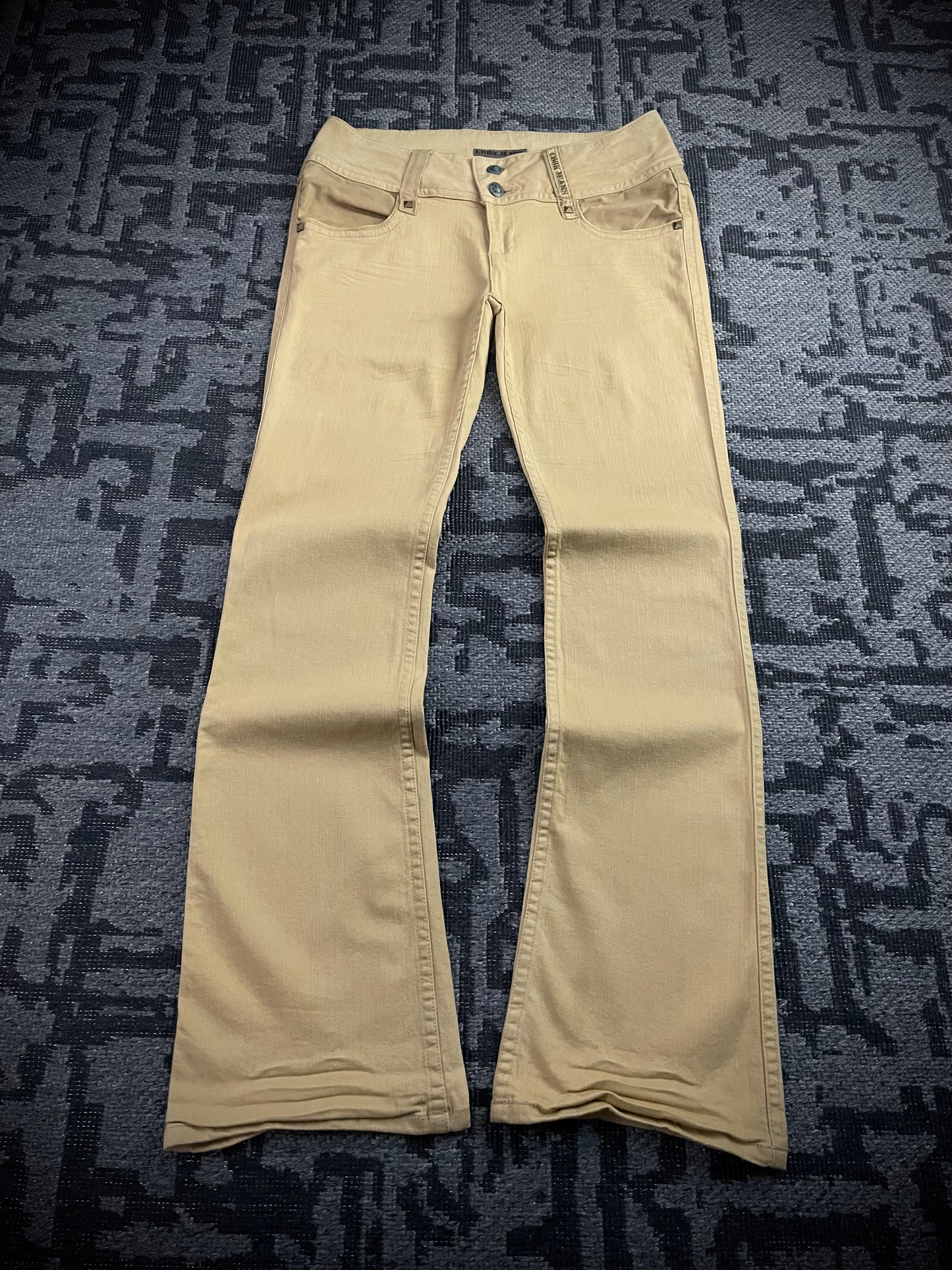 Cook Jeans Studded Lace Up Back Jeans