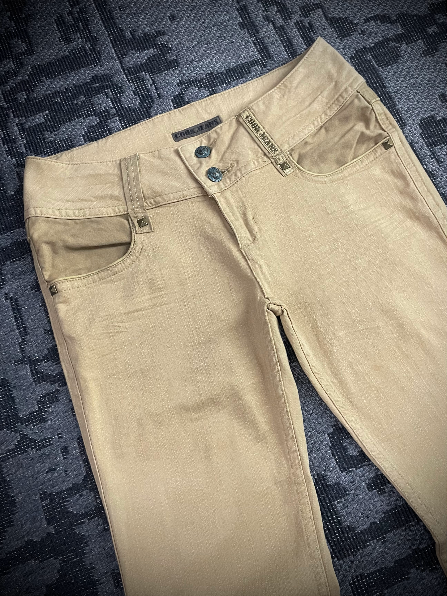 Cook Jeans Studded Lace Up Back Jeans