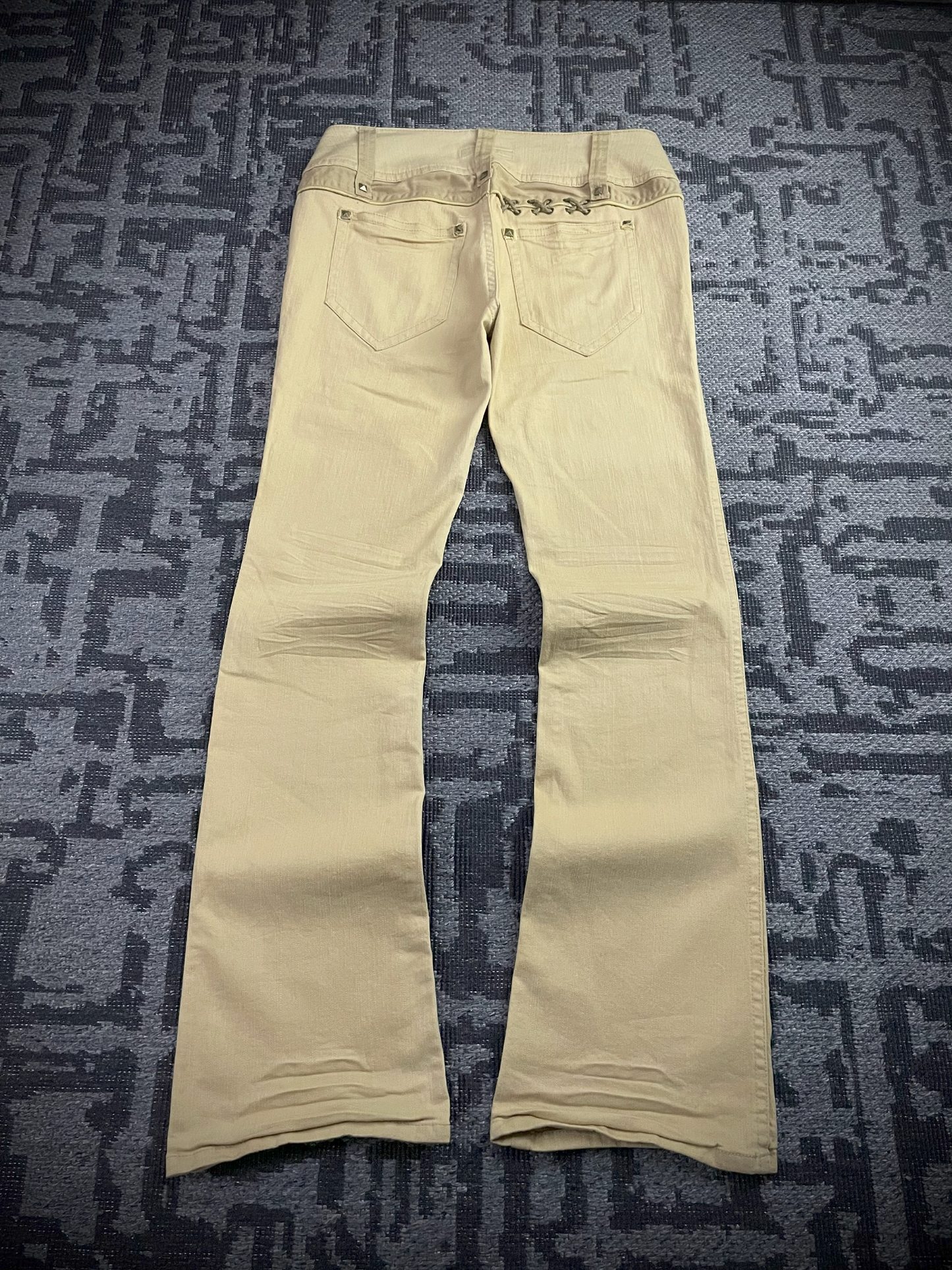 Cook Jeans Studded Lace Up Back Jeans