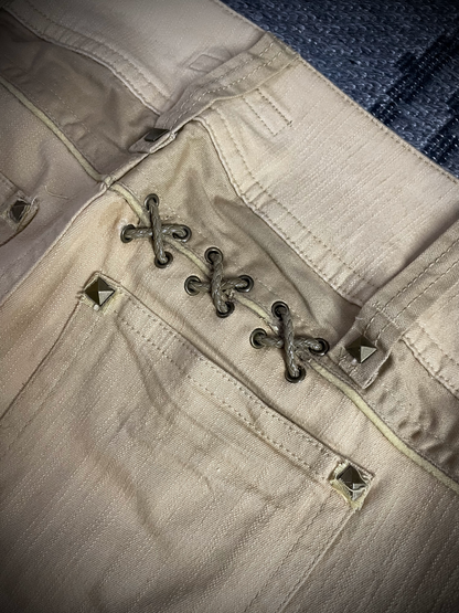 Cook Jeans Studded Lace Up Back Jeans