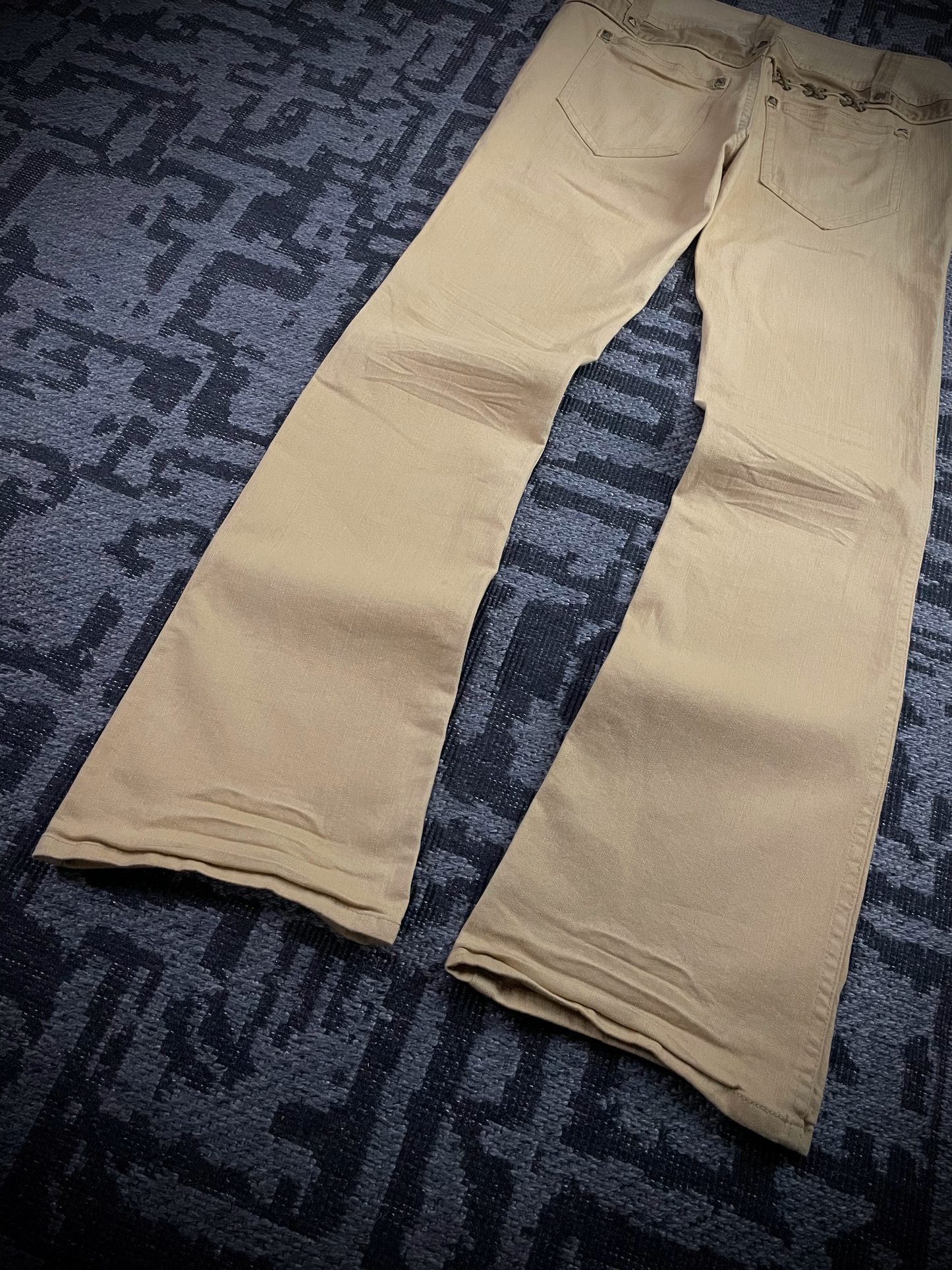 Cook Jeans Studded Lace Up Back Jeans