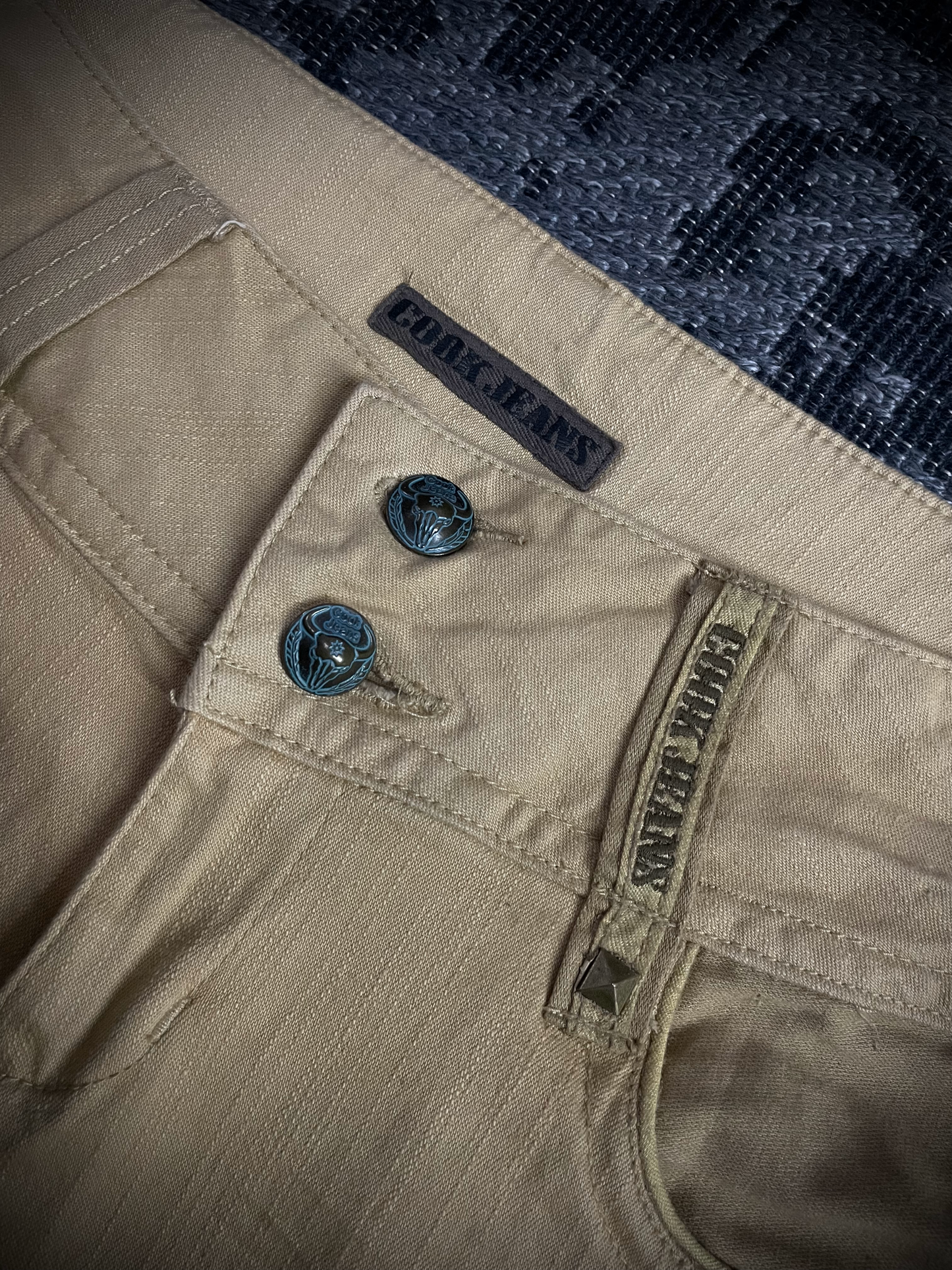 Cook Jeans Studded Lace Up Back Jeans