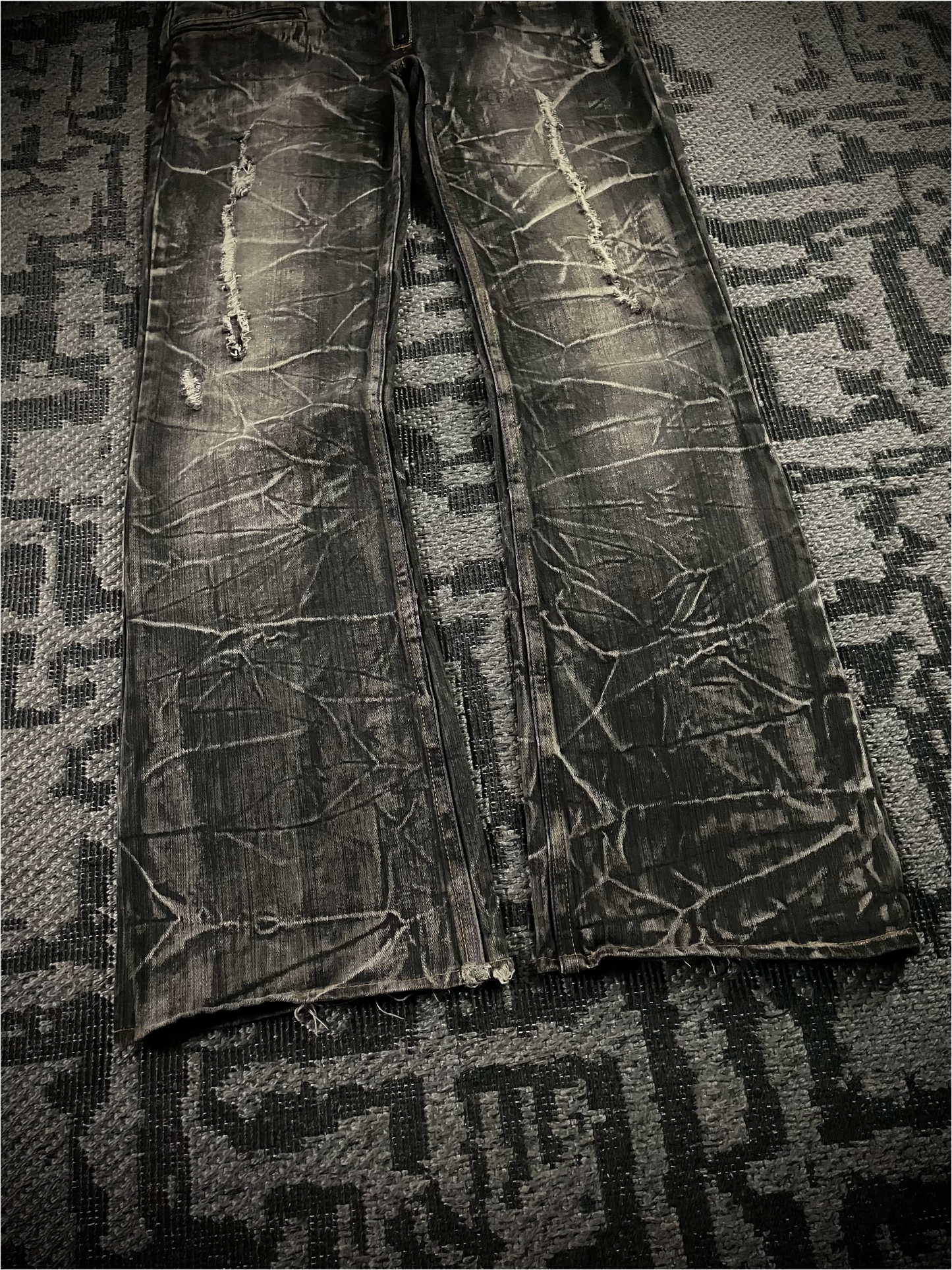 Nylaus Double Waist Boots-cut Denim