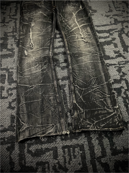 Nylaus Double Waist Boots-cut Denim