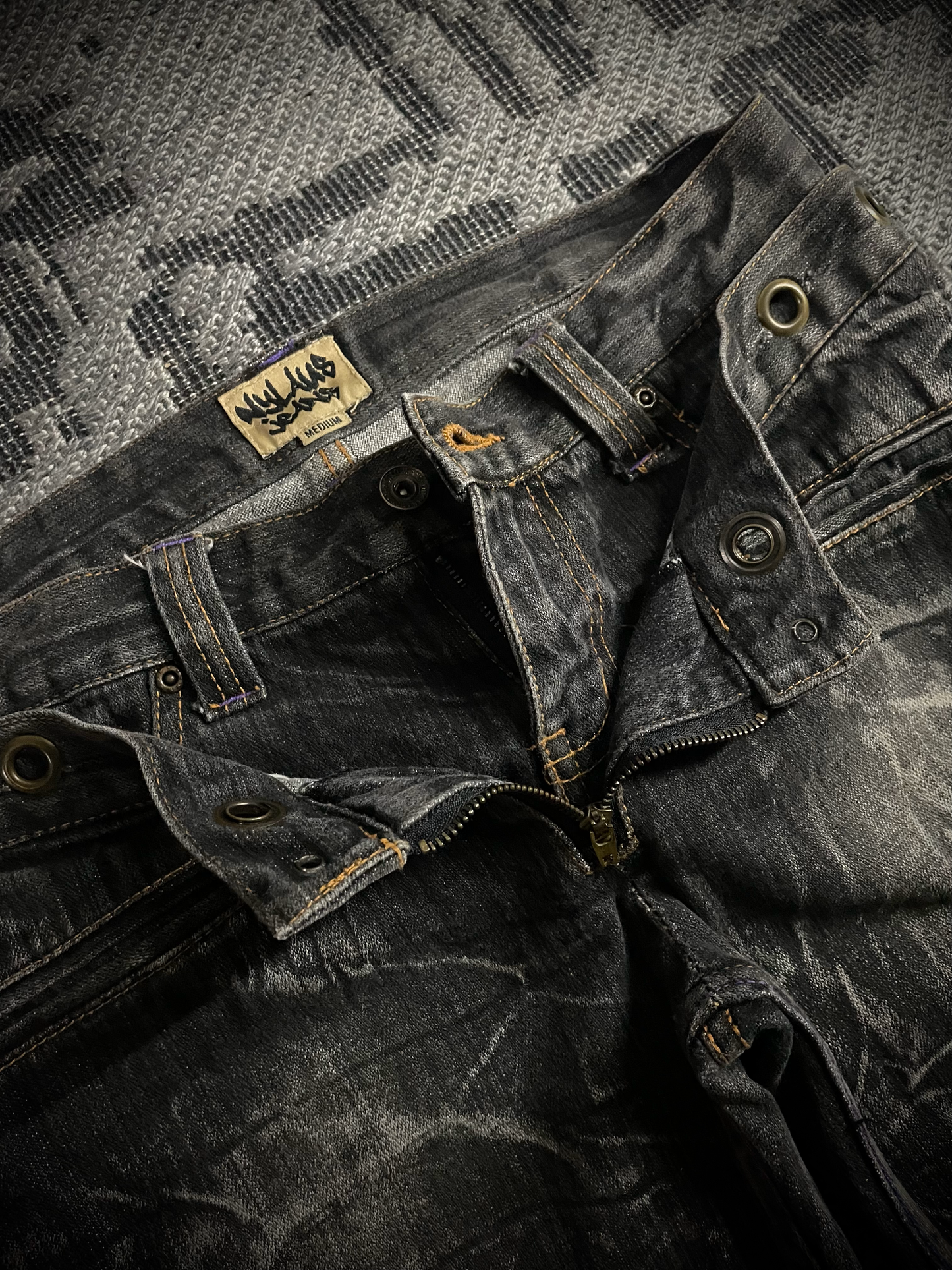 Nylaus Double Waist Boots-cut Denim