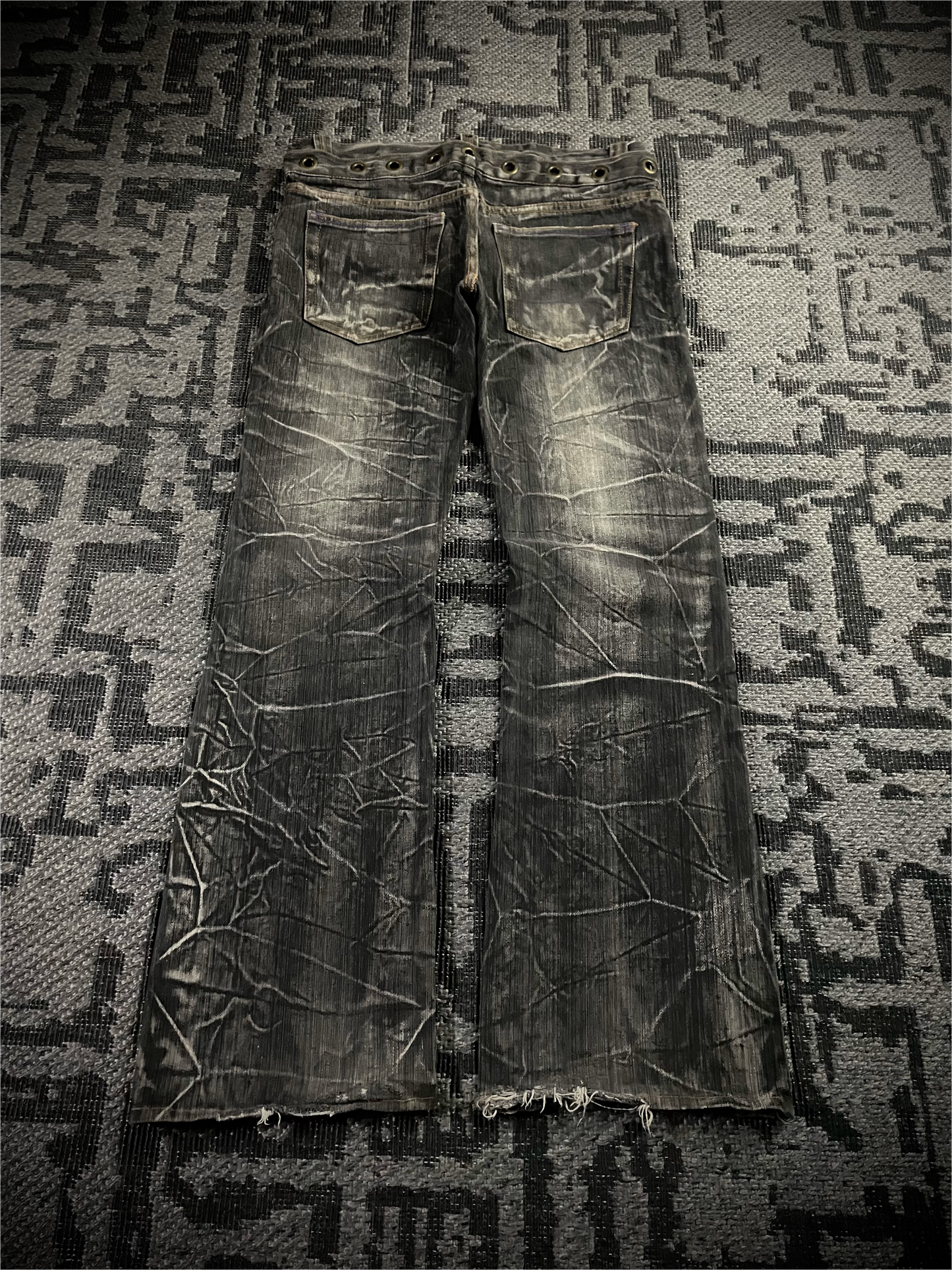 Nylaus Double Waist Boots-cut Denim