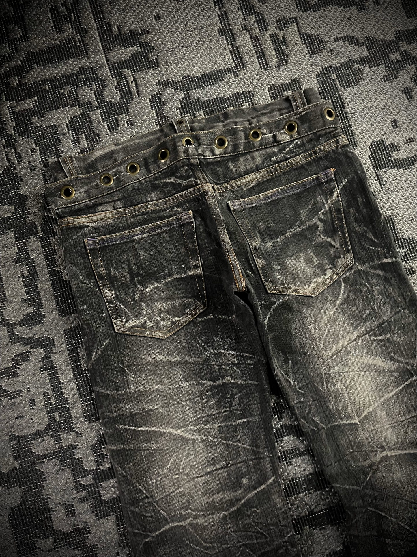 Nylaus Double Waist Boots-cut Denim