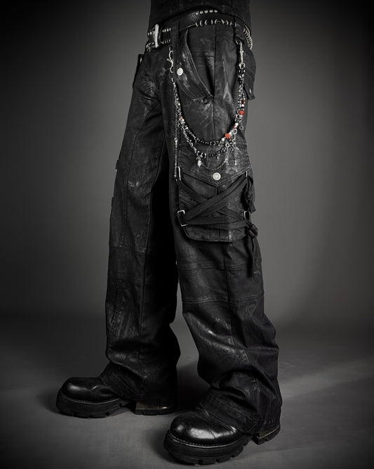 MIDAS Coated Multi Pocket Cargo Pants