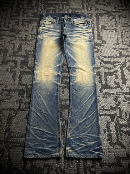 Midas 9 Whiskered Flared Jeans