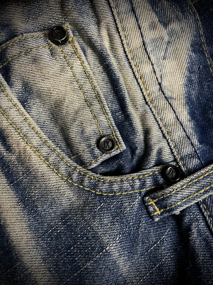 Midas 9 Whiskered Flared Jeans