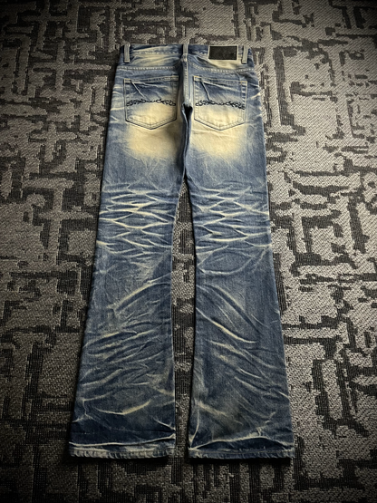 Midas 9 Whiskered Flared Jeans